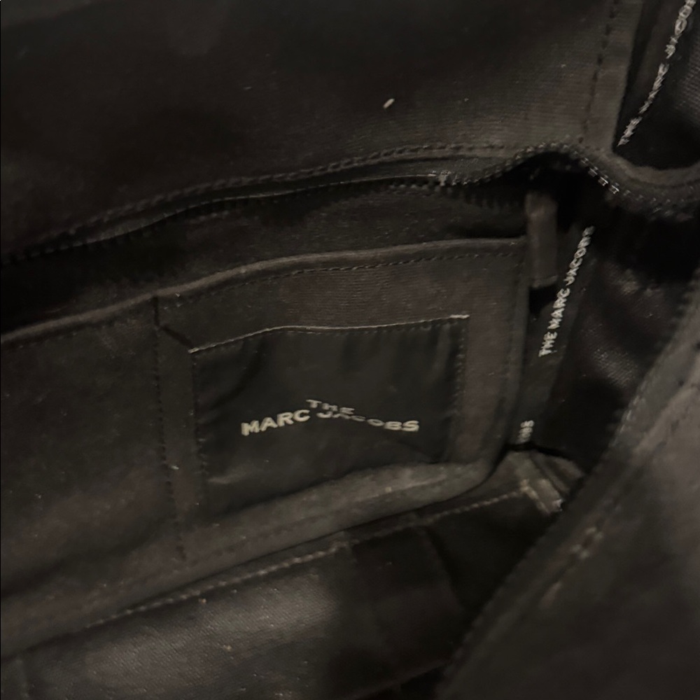 Marc Jacobs Black Canvas Tote with White Logo FIRM on price. - Picture 7 of 8